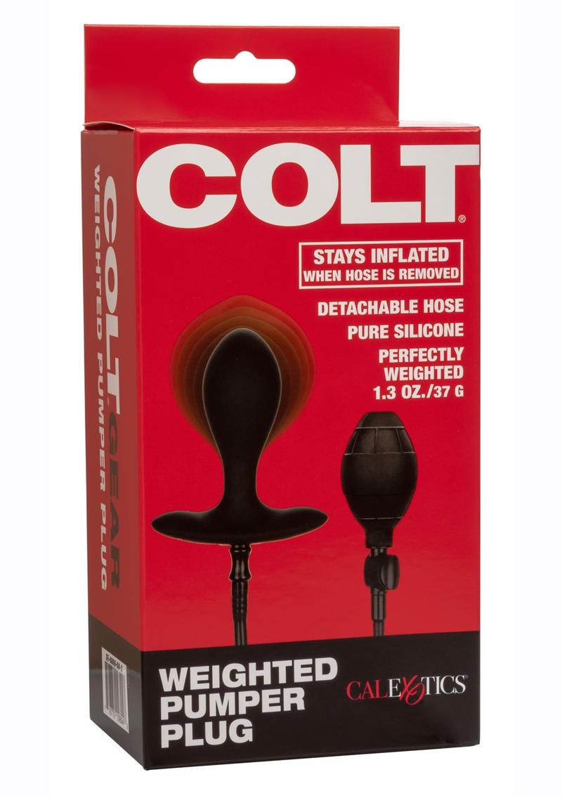 Colt Weighted Pumper Inflatable Silicone Anal Plug