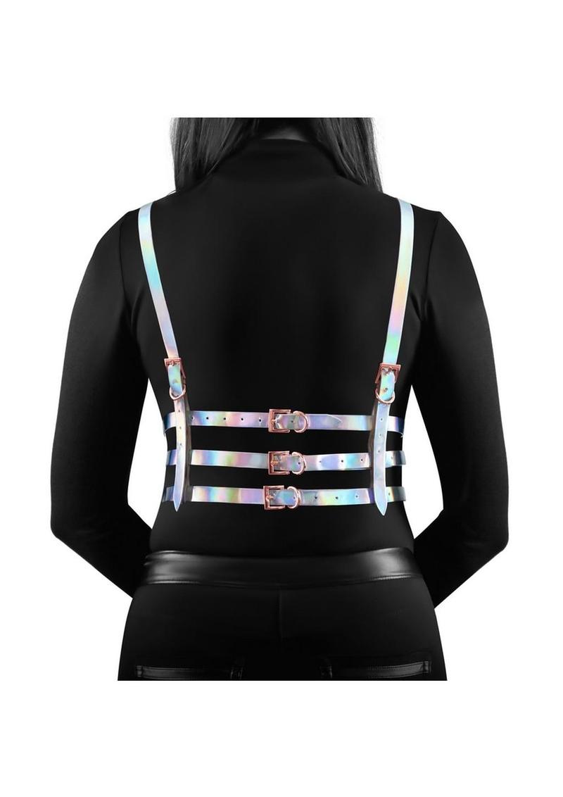 Cosmo Harness Bewitch Chest Harness - Multicolor/Rainbow - Medium/Small