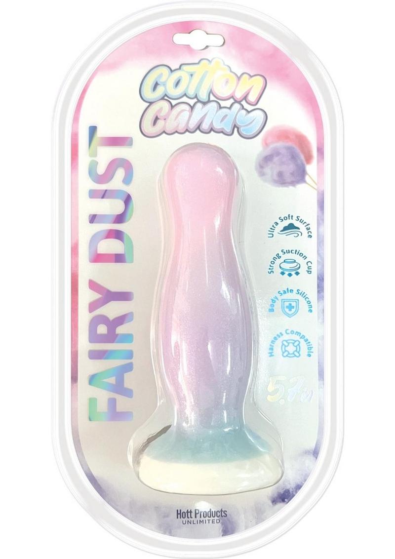 Cotton Candy Fairy Dust Mini Silicone Dildo - Multicolor