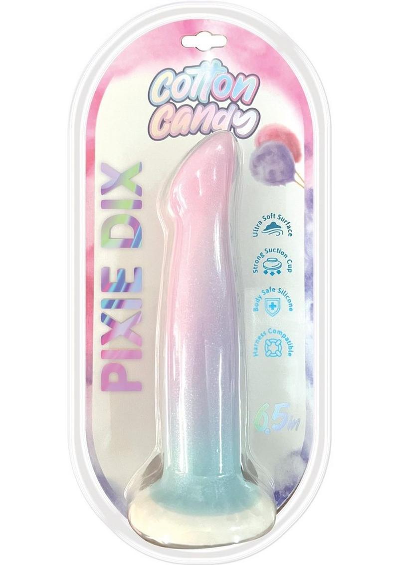 Cotton Candy Pixie Dix Mini Silicone Dildo - Multicolor