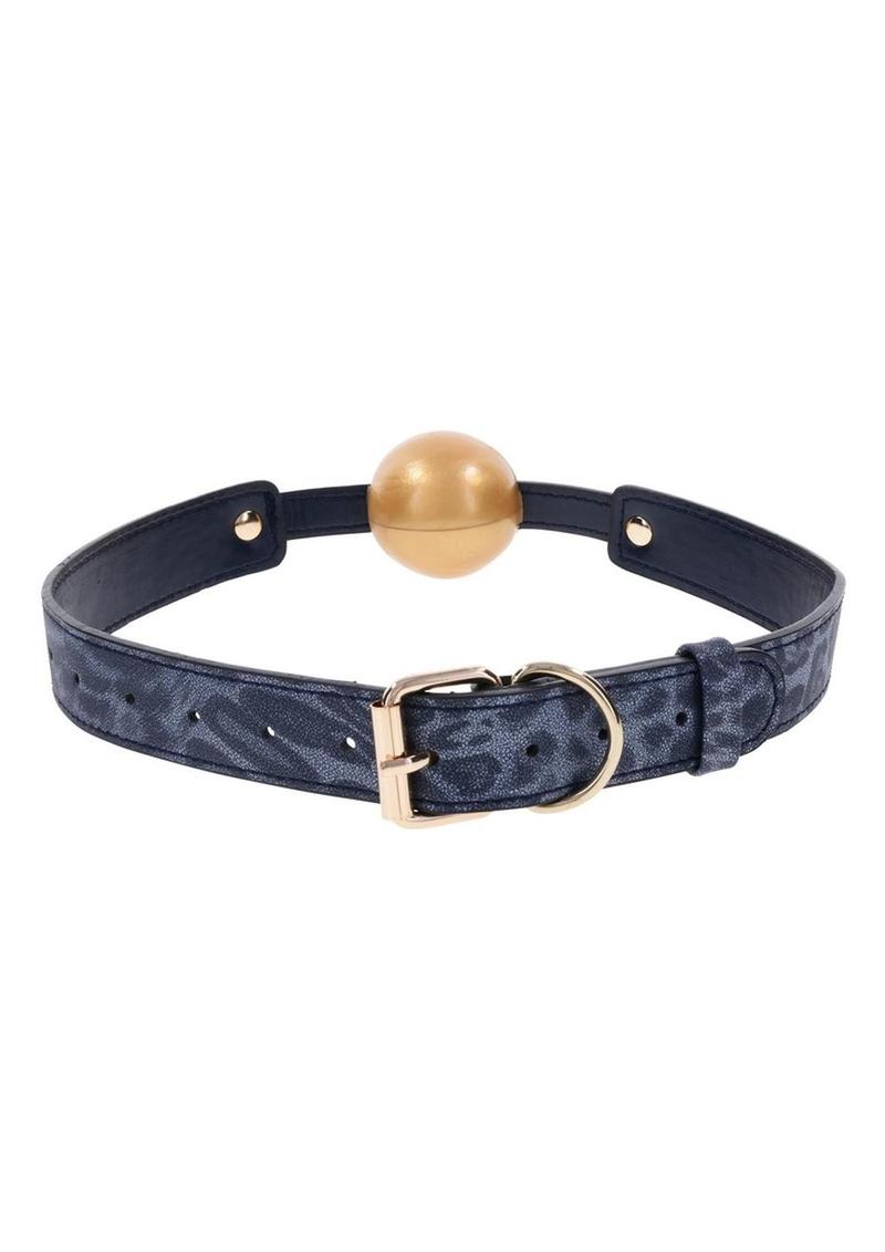 Cougar Ball Gag - Blue/Gold