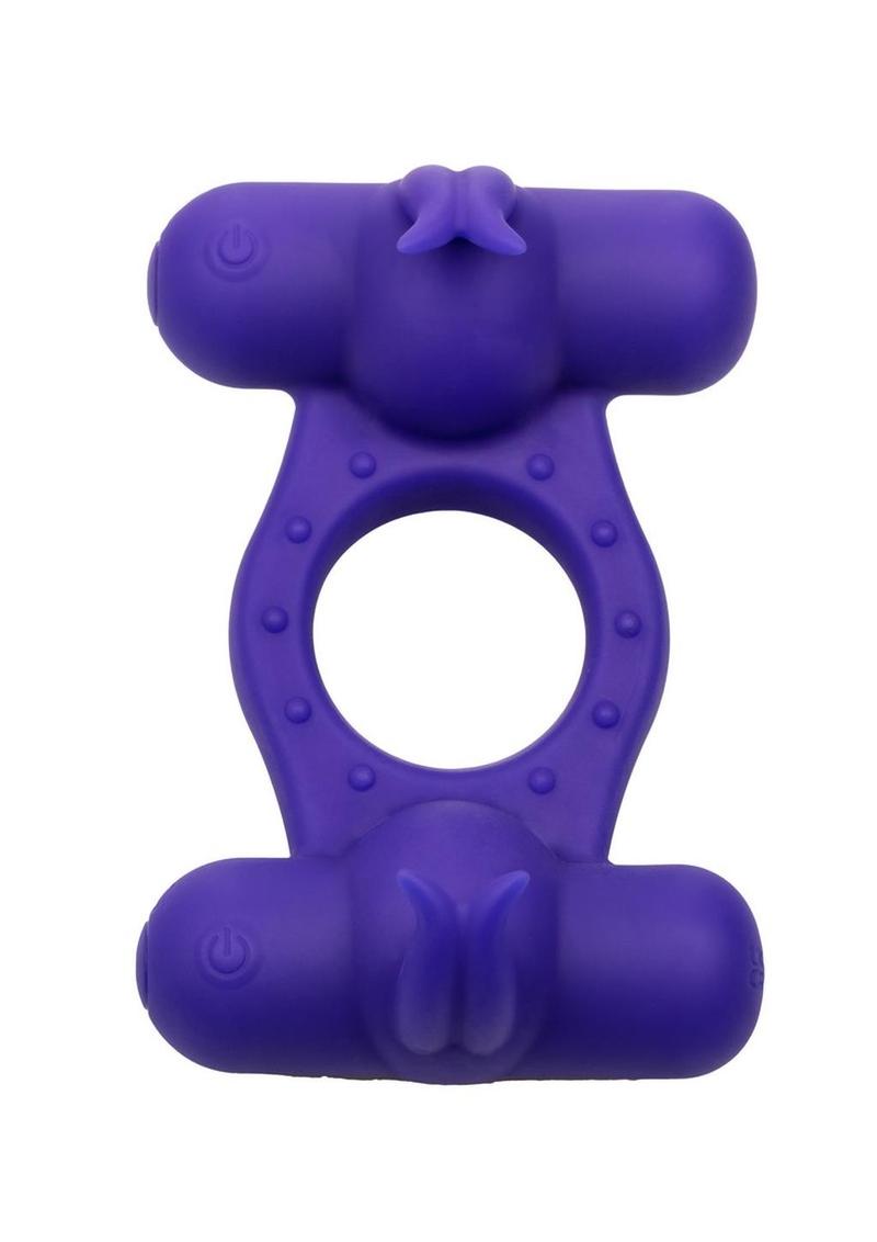 Couple's Enhancers Silicone Rechargeable Triple Orgasm Enhancer