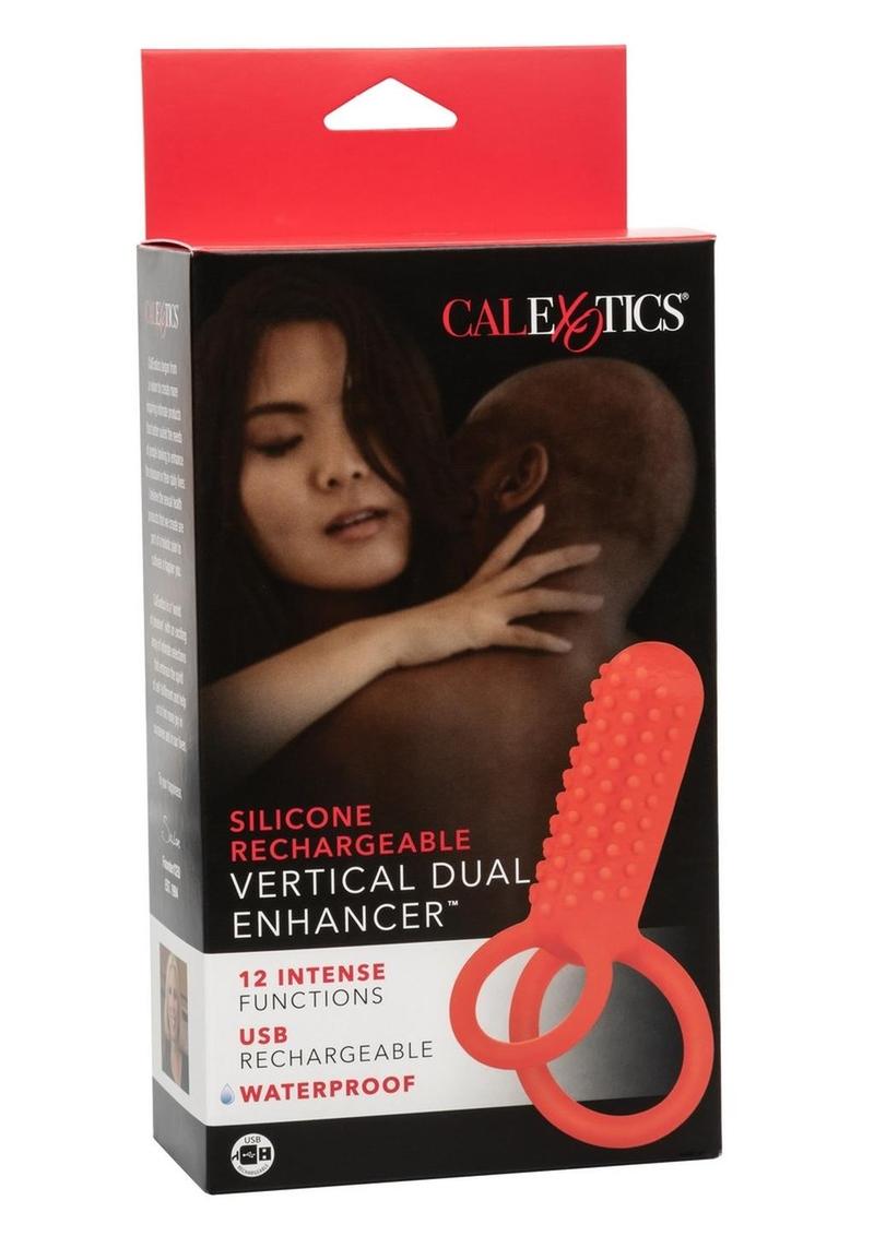 Couple's Enhancers Silicone Rechargeable Vertical Dual Enhancer