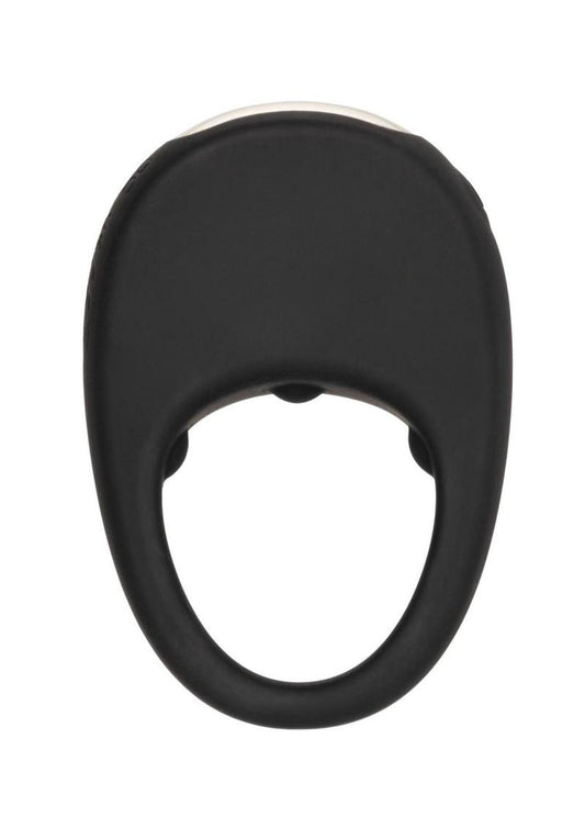 Couples's Enhancers Silicone Rechargeable Pleasure Ring - Black