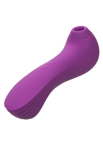 Couture Collection Dual Pleasure Wand Rechargeable Silicone Massager - Purple