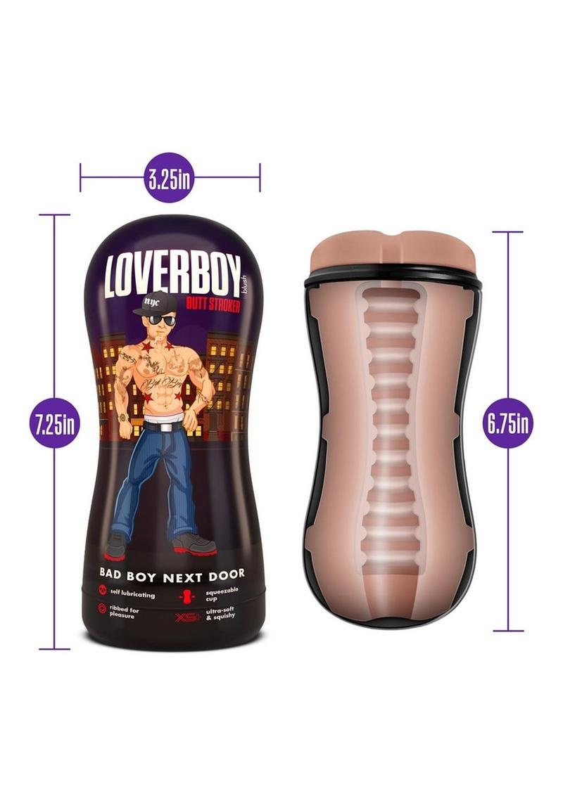 Loverboy Bad Boy Next Door Self Lubricating Anal Pocket Stroker - Vanilla