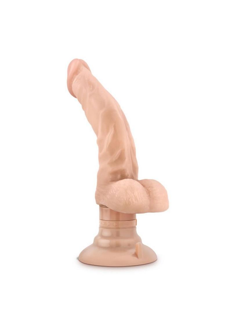 Loverboy The Boss Man Vibrating Dildo with Balls - Vanilla - 10.5in