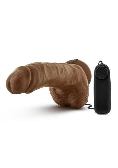 Loverboy The Boxer Vibrating Cock with Balls - Caramel - 9in