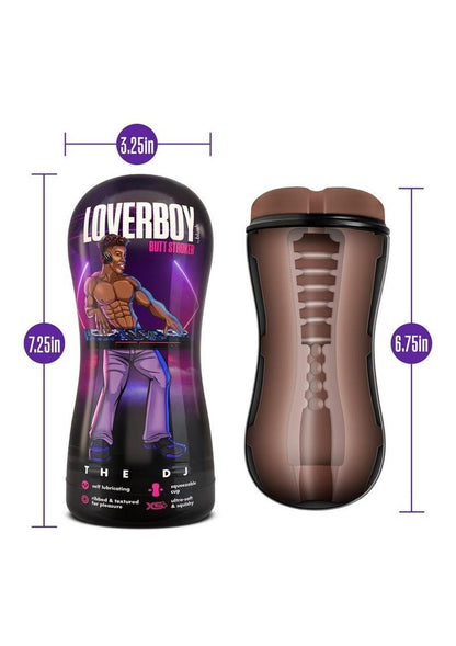 Loverboy The DJ Self Lubricating Anal Pocket Stroker - Chocolate