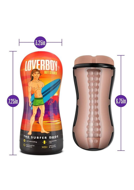 Loverboy The Surfer Dude Self Lubricating Anal Pocket Stroker - Vanilla