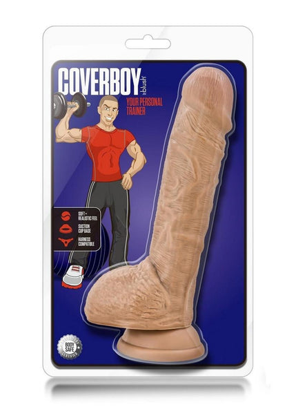 Loverboy Your Personal Trainer Dildo with Balls - Brown/Caramel - 9in