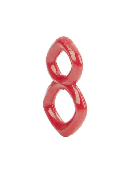 Crazy 8 Cock Ring - Red