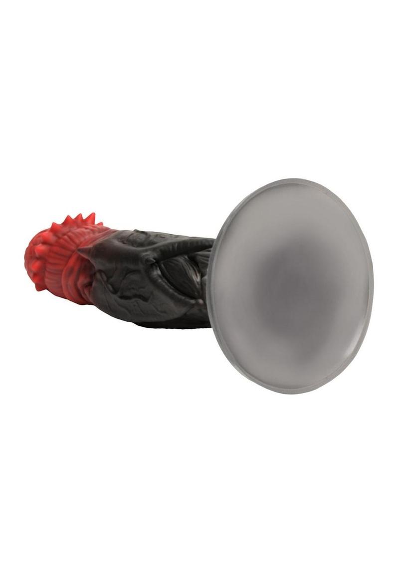 Creature Cocks Count Cockula Silicone Dildo - Black/Red