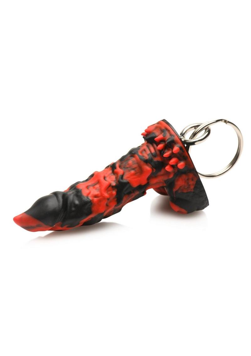 Creature Cocks Fire Demon Keychain