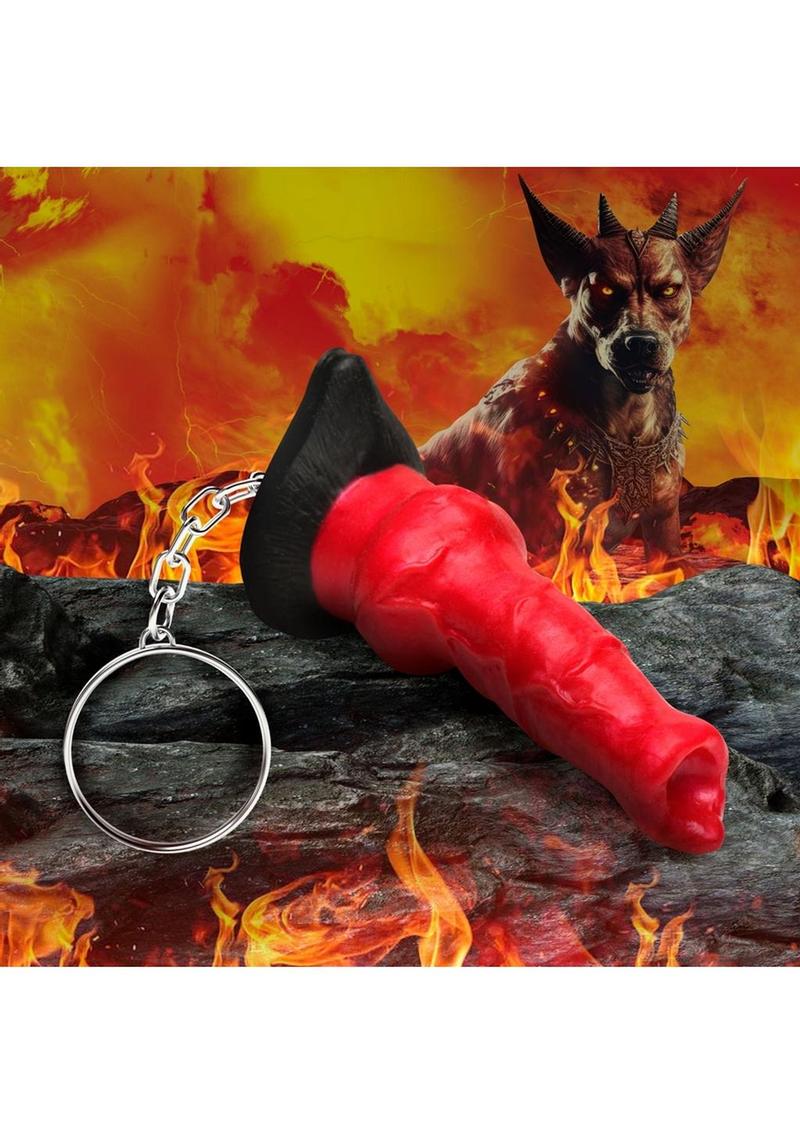 Creature Cocks Hell-Hound Keychain - Metal/Red