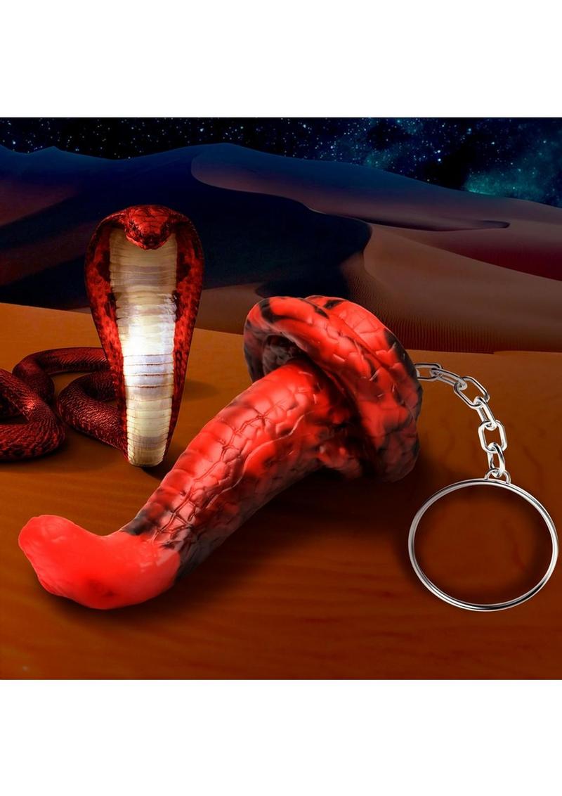 Creature Cocks King Cobra Keychain - Metal/Red