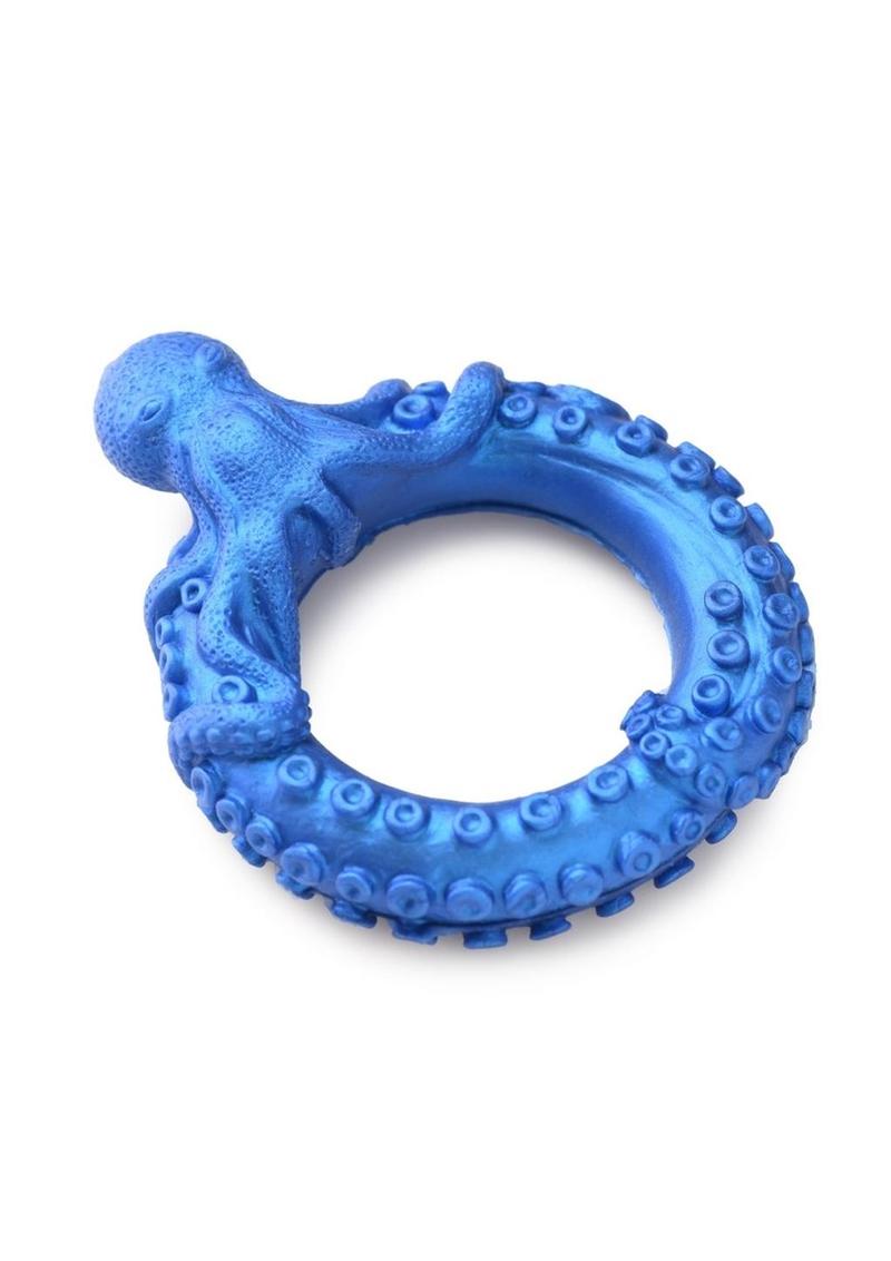 Creature Cocks Poseidon's Octo-Ring Silicone Cock Ring - Blue