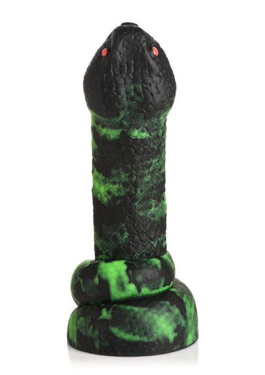 Creature Cocks Python Silicone Dildo - Black/Green/Red