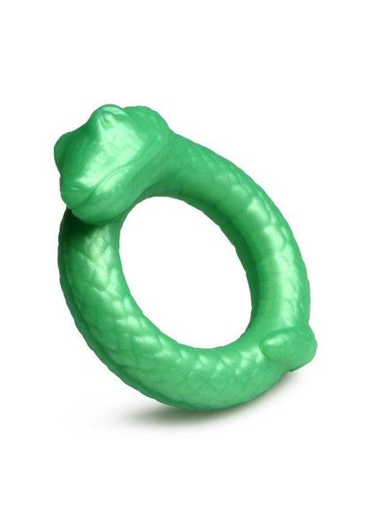 Creature Cocks Serpentine Silicone Cock Ring - Green