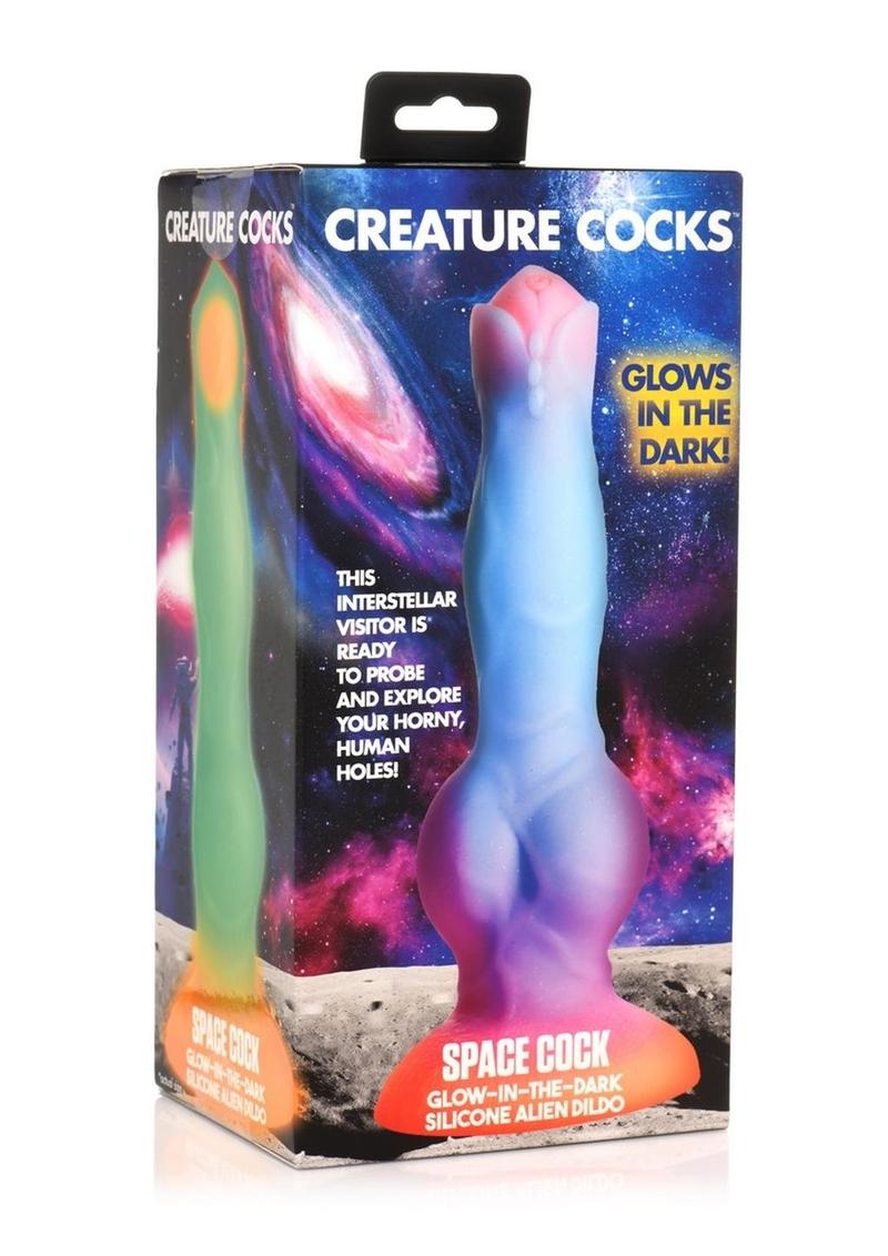 Creature Cocks Space Cock Glow In The Dark Silicone Alien Dildo