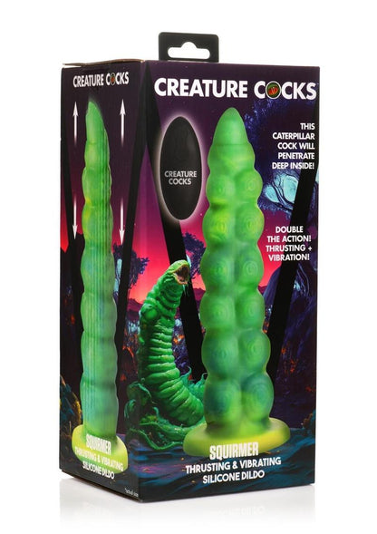 Creature Cocks Squirmer Thrusting and Vibrating Rechargeable Silicone Dildo