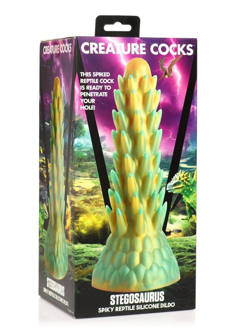 Creature Cocks Stegosaurus Spiky Reptile Silicone Dildo