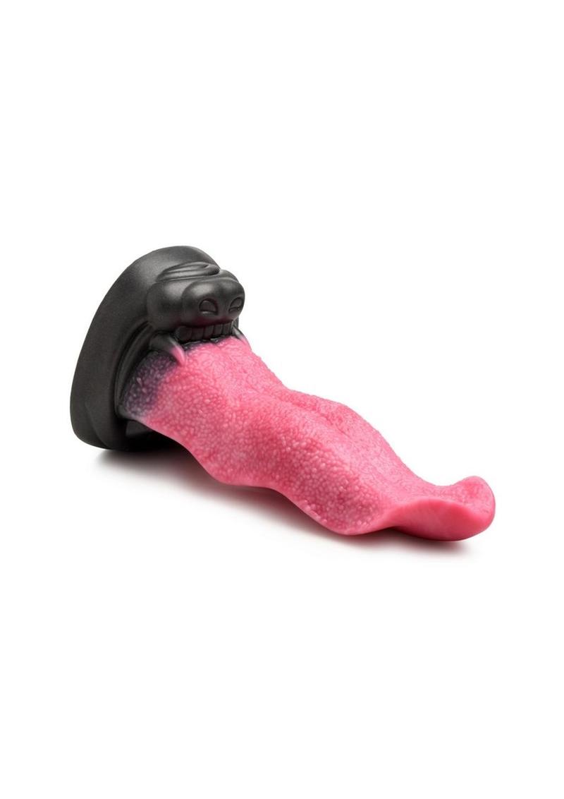 Creature Cocks Wolf's Lick Wolf Maw Silicone Dildo - Black/Red