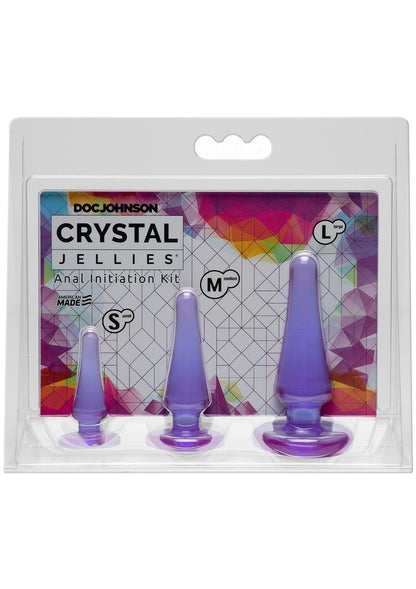 Crystal Jellies Anal Initiation - Purple - 3 Piece Kit