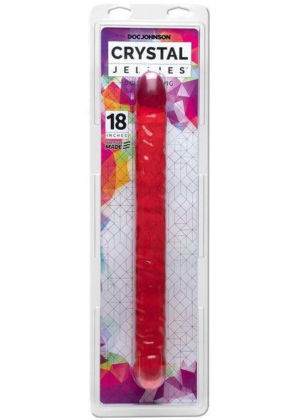 Crystal Jellies Double Dildo - Pink - 18in