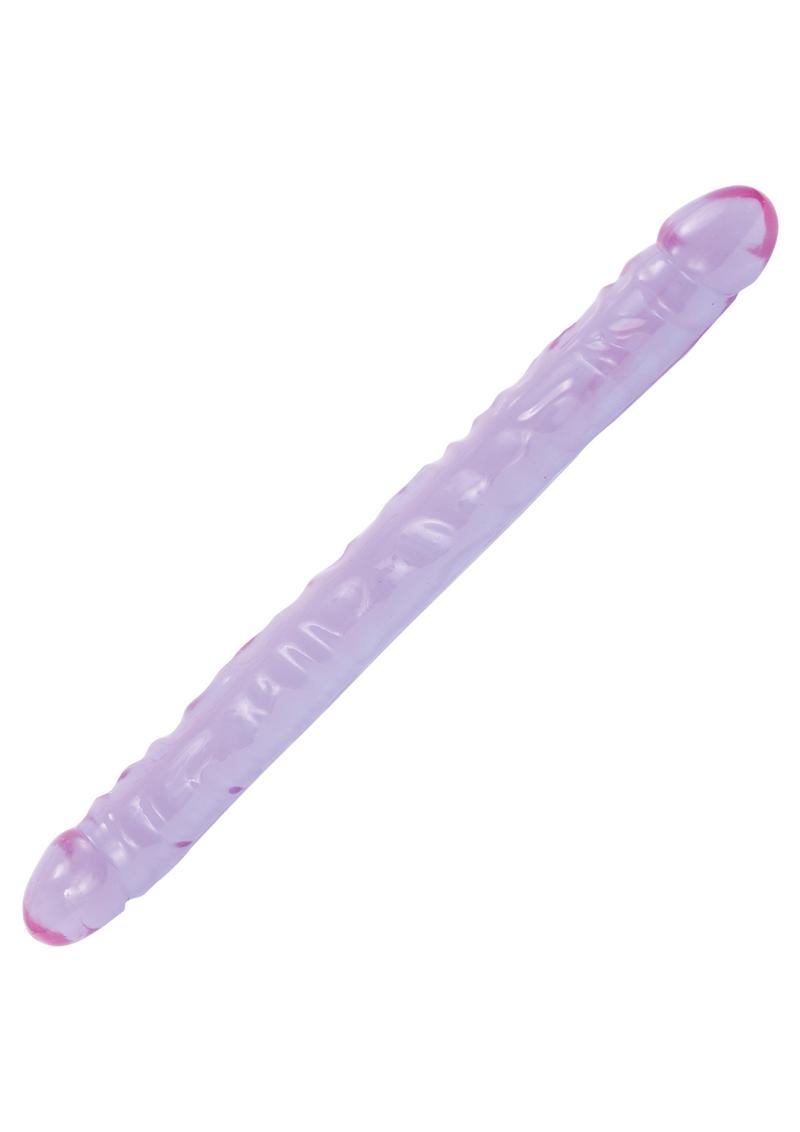 Crystal Jellies Double Dildo - Purple - 18in