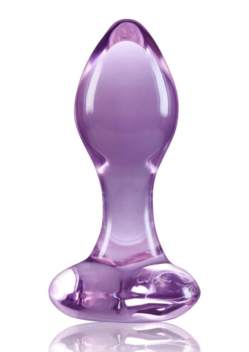 Crystal Premium Glass Heart Probe - Purple