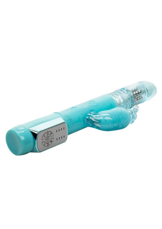 Dazzle Xtreme Thruster Beaded Rabbit Vibrator Waterproof - Blue