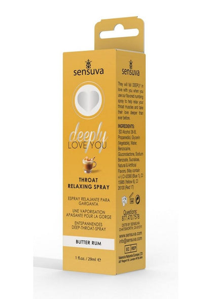 Deeply Love You Throat Relaxing Spray Butter Rum - 1oz