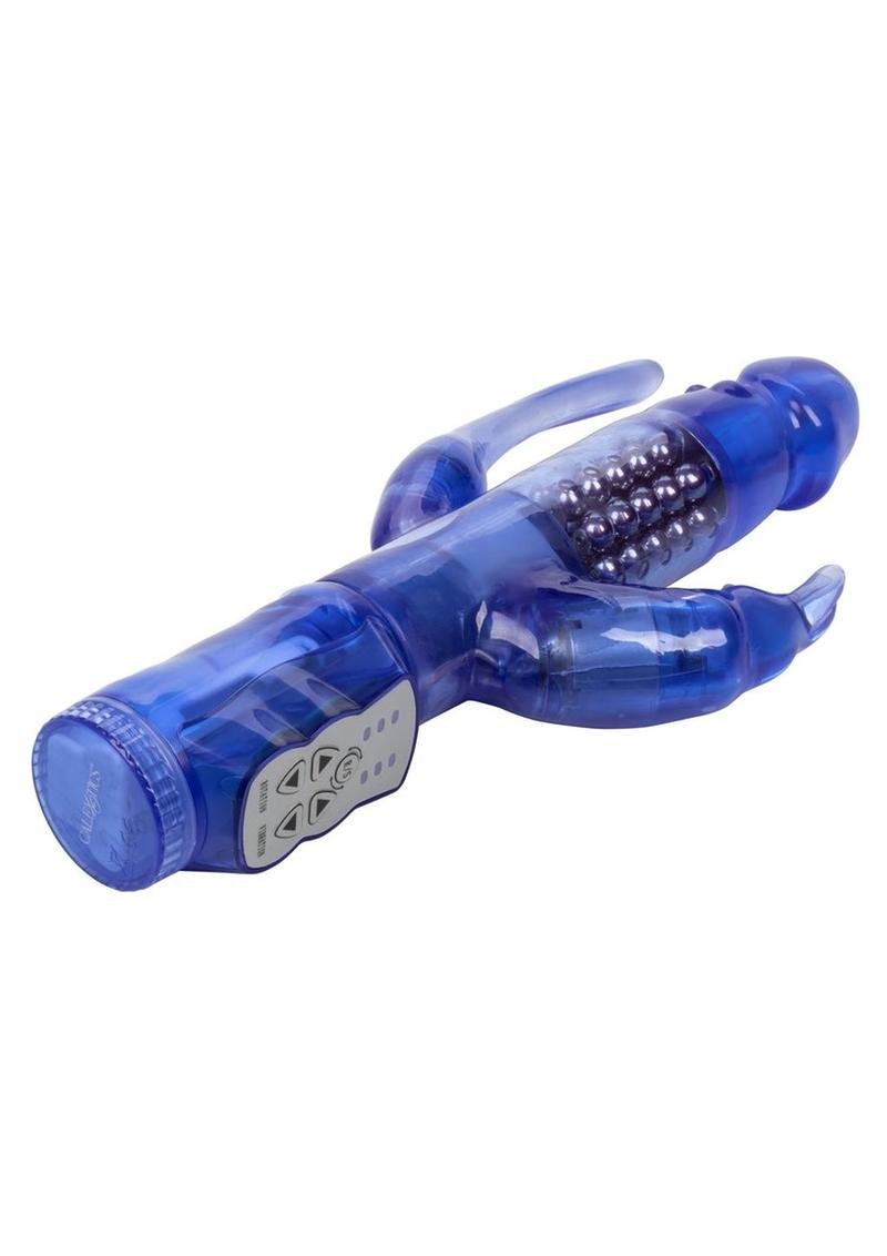 Delight Triple Orgasm Rotating Rabbit Vibrator - Blue/Purple