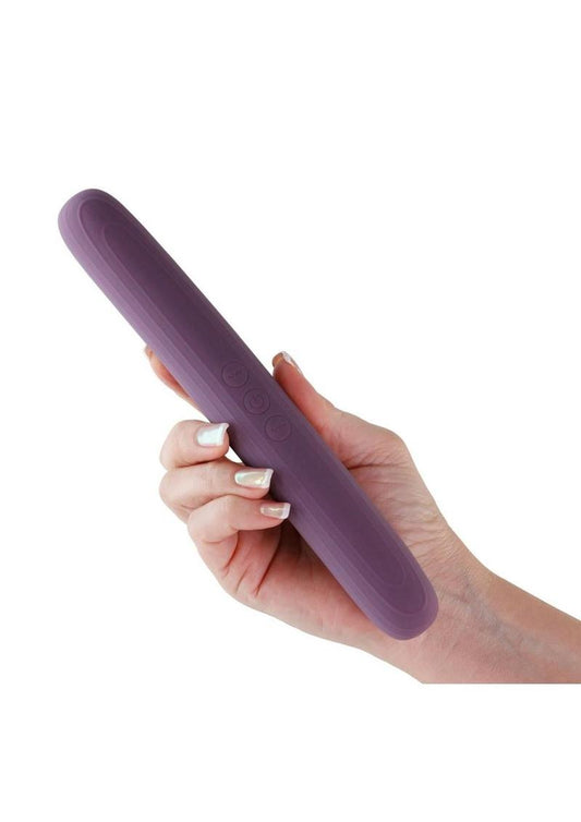 Desire Amore Rechargeable Silicone Dual End Vibrator - Purple