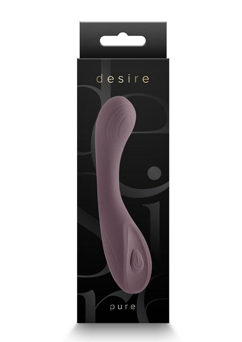 Desire Collection Pure Rechargeable Silicone Vibrator - Purple