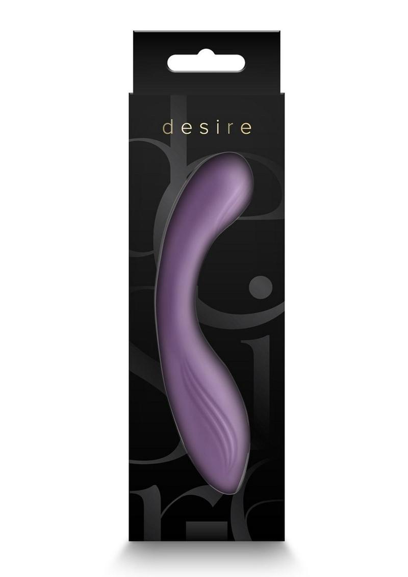 Desire Collection Pure Rechargeable Silicone Vibrator - Gray/Grey