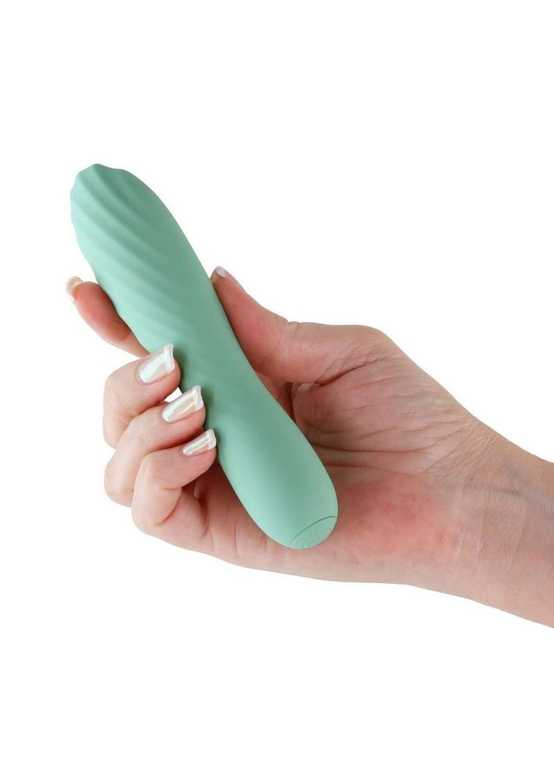 Desire Destiny Rechargeable Silicone Vibrator - Green