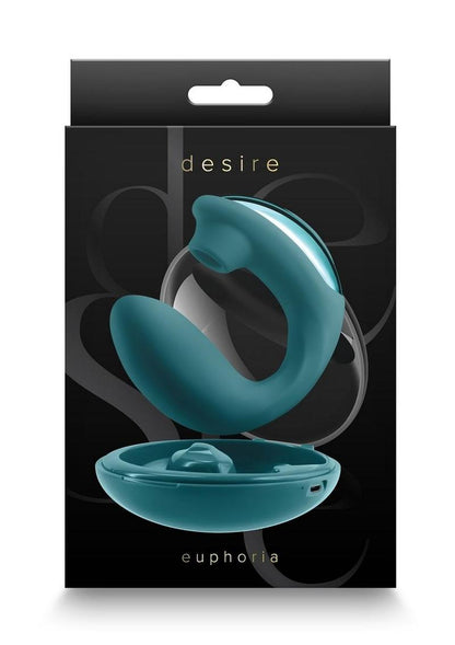 Desire Euphoria Dual End Vibrator with Air Pulse Clitoral Stimulation