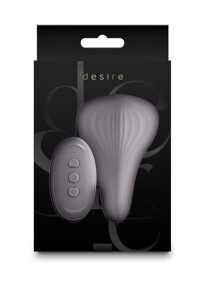 Desire Mantra Rechargeable Silicone Vibrator - Gray/Grey