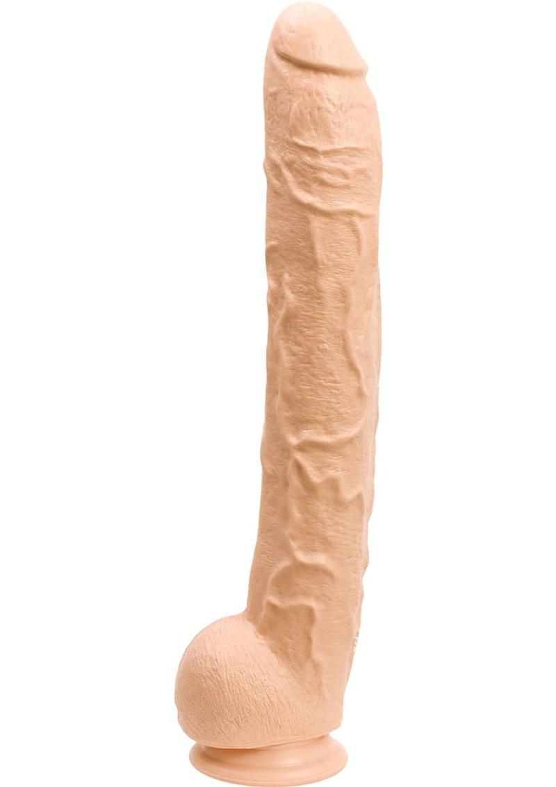 Dick Rambone Dildo - Vanilla - 17in - Bulk