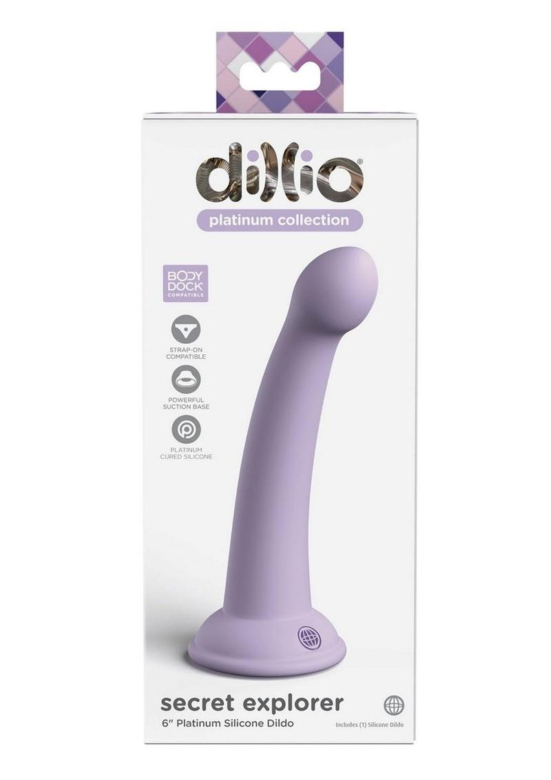 Dillio Platinum Secret Explorer Silicone Dildo