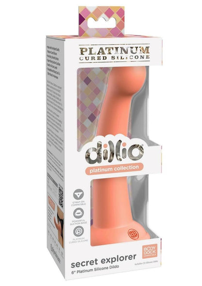 Dillio Platinum Secret Explorer Silicone Dildo