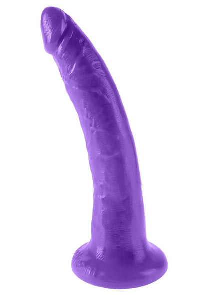 Dillio Realistic Slim Dildo - Purple - 7in