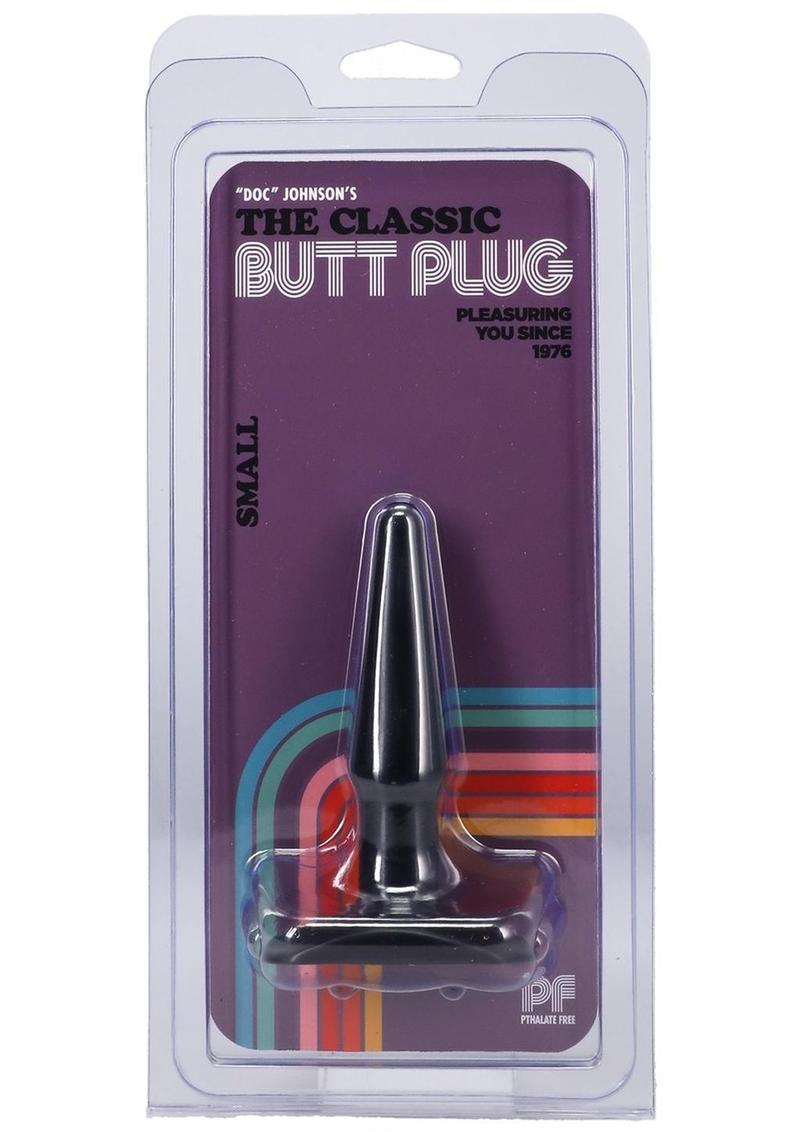 Doc Johnson Classic Butt Plug - Black - Small