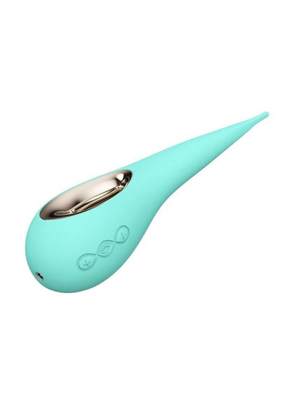 Dot Rechargeable Eliptical Clitoral Stimulator - Aqua/Blue