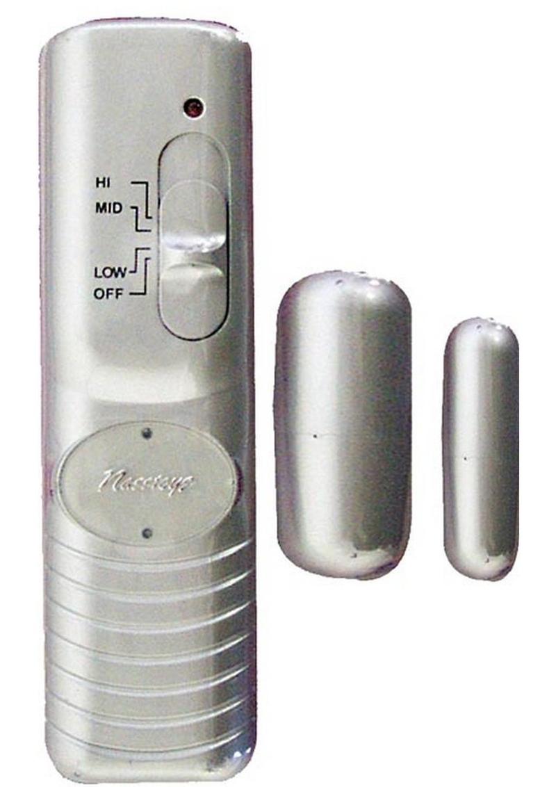 Double Silver Bullet with Remote - Silver