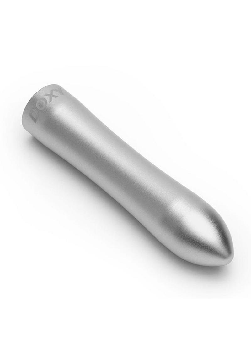 Doxy Bullet Rechargeable Aluminum Vibrator - Metal/Silver