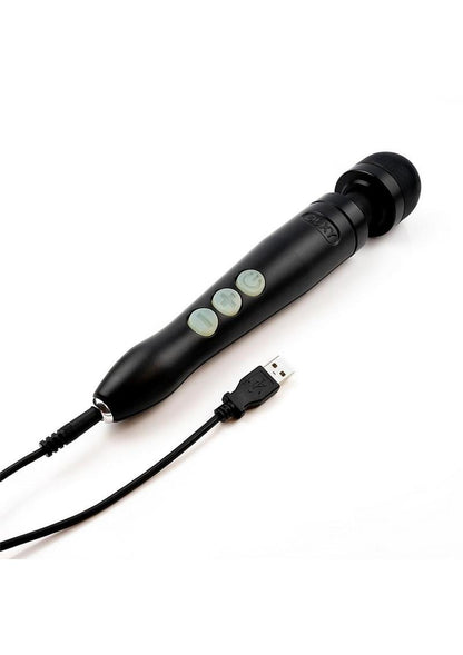 Doxy Die Cast 3RWand Rechargeable Vibrating Body Massager - Black/Matte Black