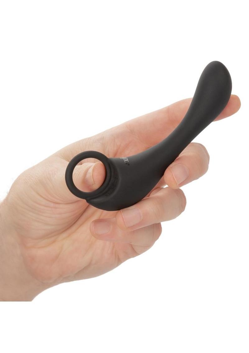 Dr. Joel Kaplan Rechargeable Silicone Prostate Locator Anal Vibrator - Black